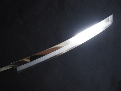 Sakai Shiroyama Knife Shaku San Ken Type Yanagiba Silver 3 Damascus 16 Layers