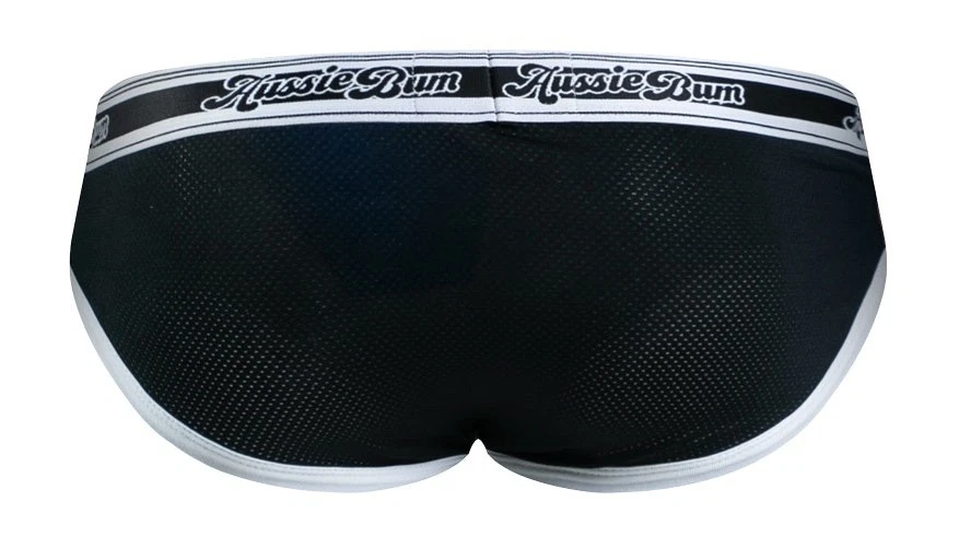 Aussiebum Ropa Interior NightBreeze Calzoncillos Negros Medianos (M) Para Hombres Calzoncillos Pos Gay Int Foto 4 de 4