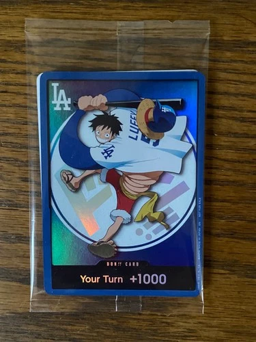 2026 One Piece Monkey D. Luffy DON!! Promo Card - Los Angeles Dodgers