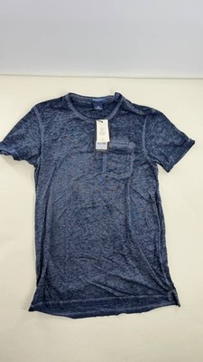 Scotch & Soda Striped T-Shirt Blue Black Pocket Casual Summer Tee NWT