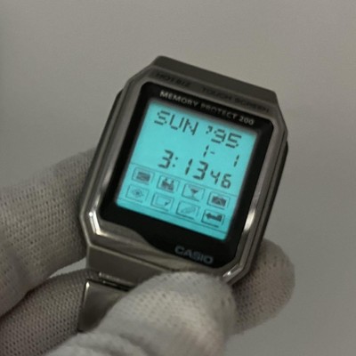 CASIO VDB 200 Data Bank HOTBIZ Touch Screen Watch Vintage Japan