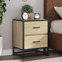 Nachttisch 2Er Set Sonoma-Eiche 40X31X50 Cm Holzwerkstoff