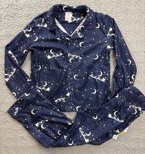 Cat  Jack Boys Small 6/7 Christmas Santa Sleigh Long Sleeve Flannel Pajama Set