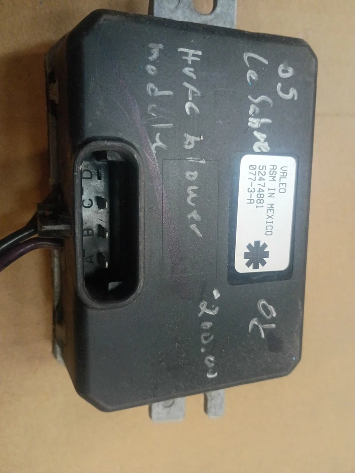 Valeo 52474881 Blower Motor Resistor Module 2000-2005 Buick LeSabre Used - Image 3 of 4