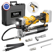 Cordless Grease Gun 12000PSI Electric Compatible with DeWALT 20V Battery Ecarke