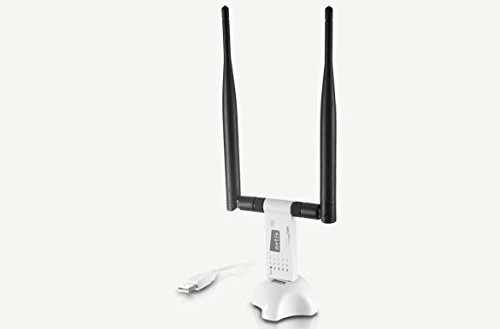 Wireless N 300Mbps Long-Range USB Adapter with Two 5dBi Antennas and USB 2.0 ... - Image 3 of 4