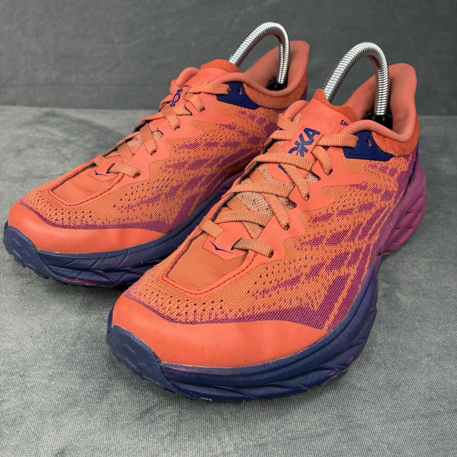 Hoka One One Speedgoat 5 Trail Running Shoes Womens 8.5D Wide Festival Fuchsia