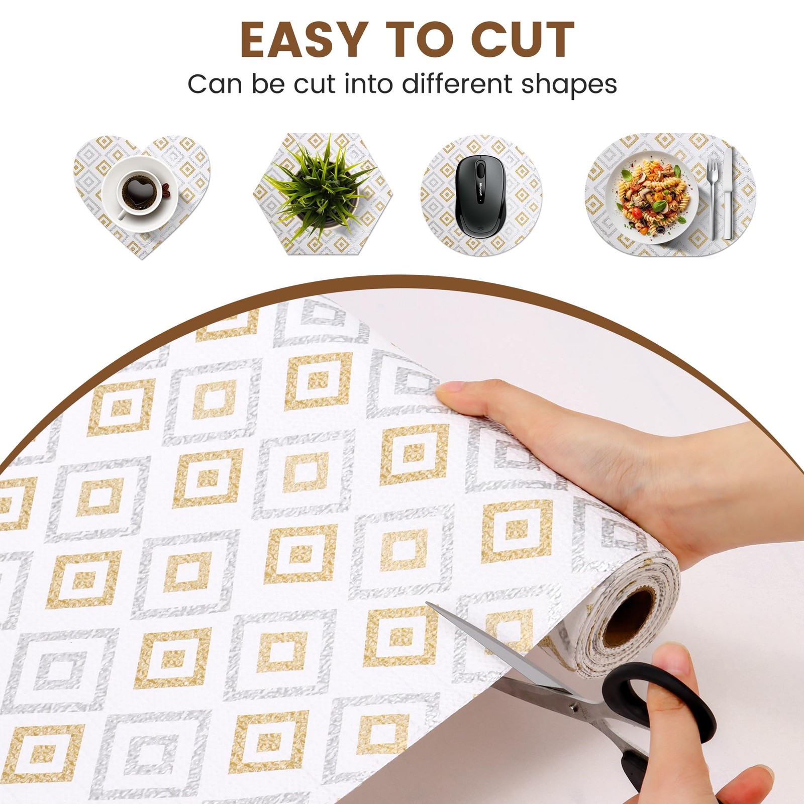 Best Shelf and Drawer Liner for Kitchen Cabinet Non Adhesive Strong Slip Paper