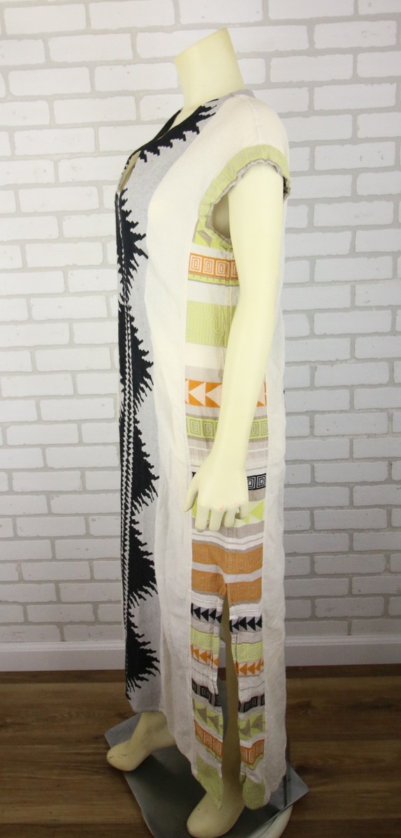 Anthropologie Devotion Twins Arkoudi Maxi Dress Kaftan Womens M View 2