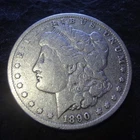 1890-CC Morgan Silver Dollar - Solid Fine F details from the Carson City mint