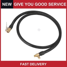 Universal 1m Car Air Chuck Inflator Pump Extension Hose  Connect Pipe Pack of 1
