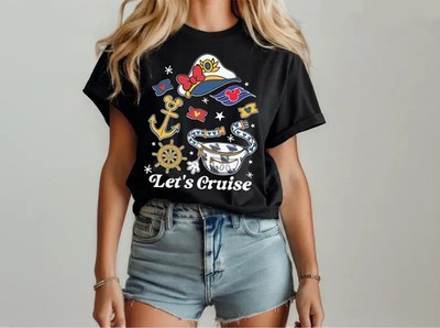 Disney Cruise Tshirt, Minnie Cruise Trip Tee, Let's Cruise