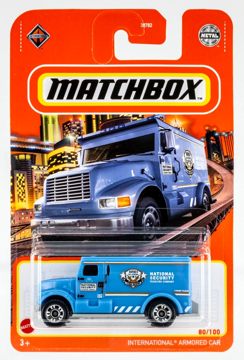 2021 Matchbox #80 International® Armored Truck BLUE | NATIONAL