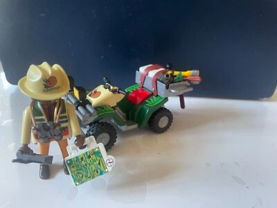 Playmobil 4176 quad exploration expedition saurus team safari dinosaures - Photo 1/3