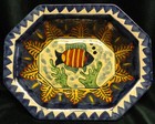VTG Dolores Hidalgo Guanajuato Mexico Amora Art Pottery Bowl 12-3/4" x 10" x 3" — photo 1