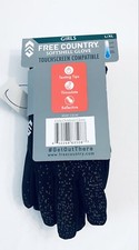 NWT Free Country Softshell Glove Girls Size L/XL Touch Screen Compatible BLACK