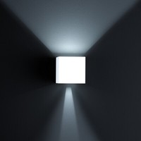 Led AußEnwandleuchte Helestra Siri 44 WüRfelform Up&Down IP54 In Mattweiß