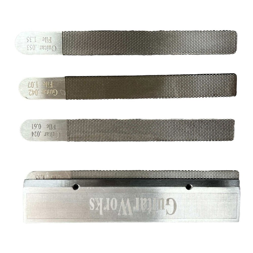 Complete Guitar Nut Files Fret Crowning Slot Filing Set 4PCS Luthier