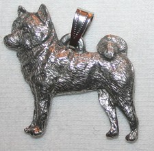 Shiba Inu Dog Harris Fine Pewter Pendant Jewelry USA Made