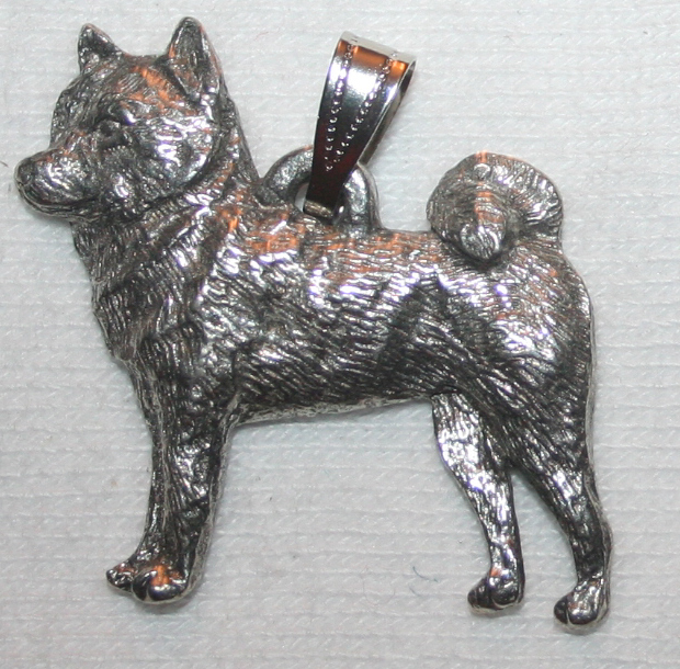 Shiba Inu Dog Harris Fine Pewter Pendant Jewelry Usa Made