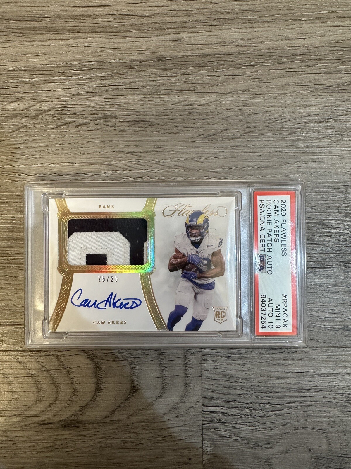 Cam Akers Panini Flawless Rookie Patch Autograph #RPACAK Silver