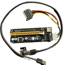 PCE164P-NO3 PCI-E 1X to 16X GPU Riser Card   SATA USB 3.0