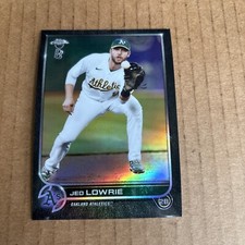 2022 Topps Chrome BEN BALLER Jed Lowrie #140 Athletics Baseball Card (e9)