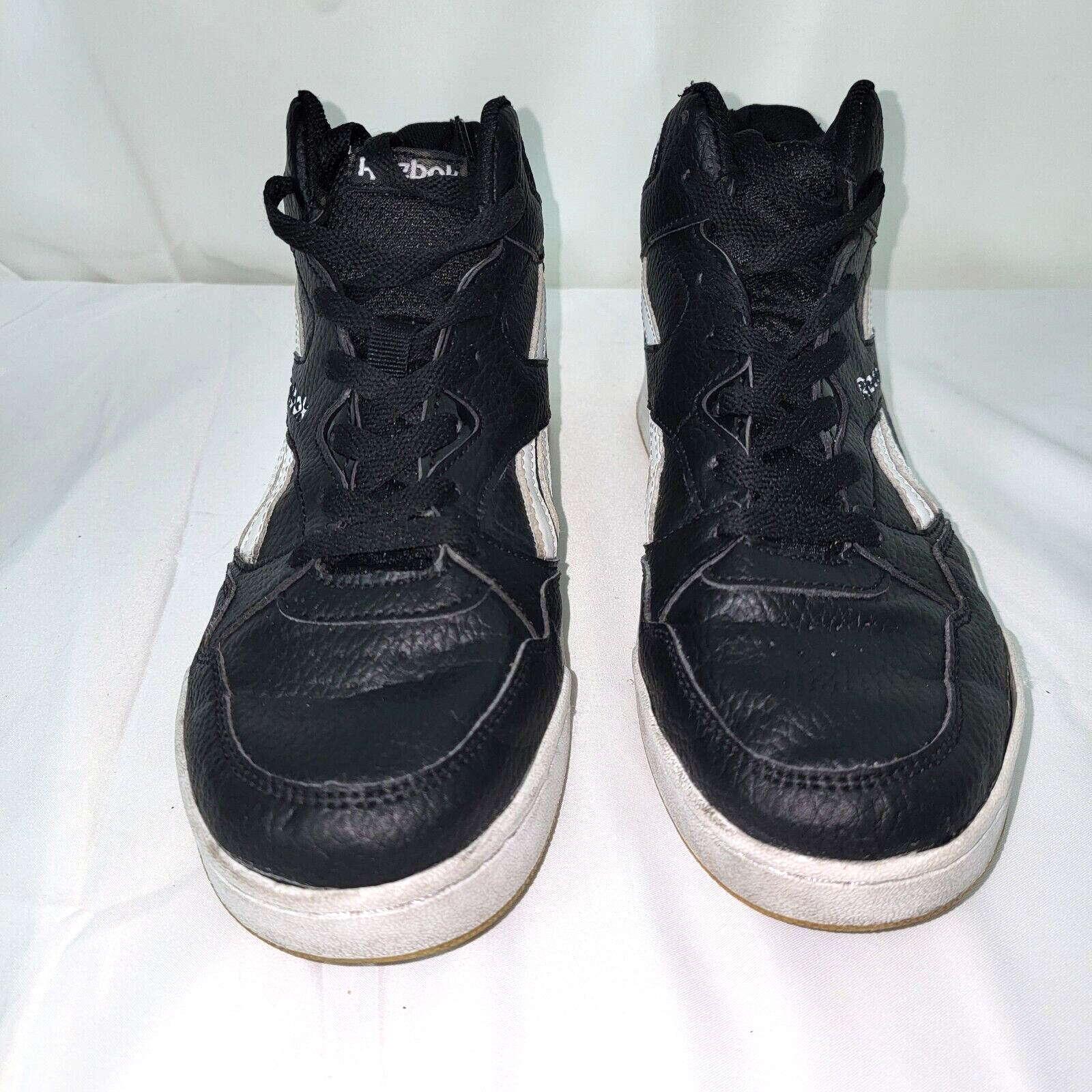 SAOLA Taglia 5 Reebok top classici in pelle nera bianca top giovani