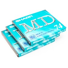 3 x Minidisc enregistrable Sharp MDR-74 sous blister / recordable minidisc new