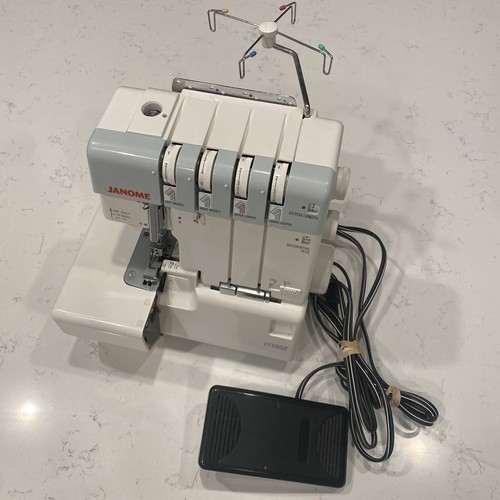 Janome 1110DX Serger Sewing Machine Japan Foot Pedal Clean Working eBay