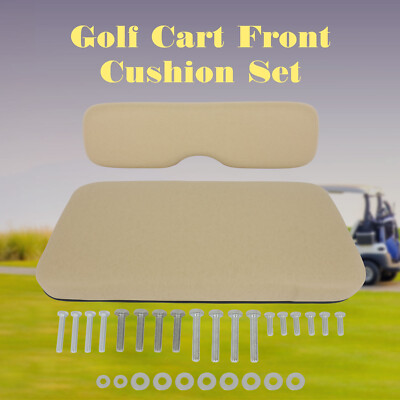 High Quality Buff Golf Cart Front Seat Cushion Set Fits EZGO TXT