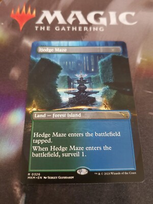 MTG. Hedge Maze. Borderless. Murders at Karlov Manor. Pack Fresh