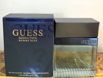 Guess Seductive Homme Blue 3.4 oz / 100ml EDT Spray Men - No Cello - Batch *HK09