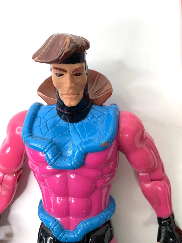 Figura de acción de lujo X-Men Gambito 10" Toy Biz ToyBiz Marvel de colección 1994 Foto 2 de 4