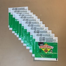 (12) 1989 BOWMAN (topps) BASEBALL FLAT WRAPPER - Various Conditions