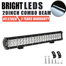20inch Led Light Bar Spot Flood Combo Work Driving Ute Truck Suv Atv Boat 20