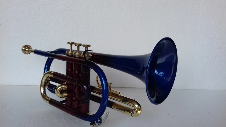 SALE !!! BRAND NEW CORNET MULTICOLOR Bb FLAT CORNET WITH FREE HARD CASE+M/P - Image 3 of 4