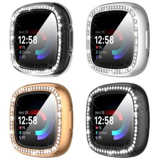 4 Pack for Fitbit Sense 2/Versa 4 Screen Protector Case,TPU Electroplate Full...