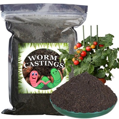 Worm Castings Organic Fertilizer 1.1LB by Doter, All Nature 1.1LBS, Black 