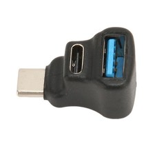 Type C Splitter Adapter PD 100W Charging 8K Video 20Gbps 90 Degree Type C To New