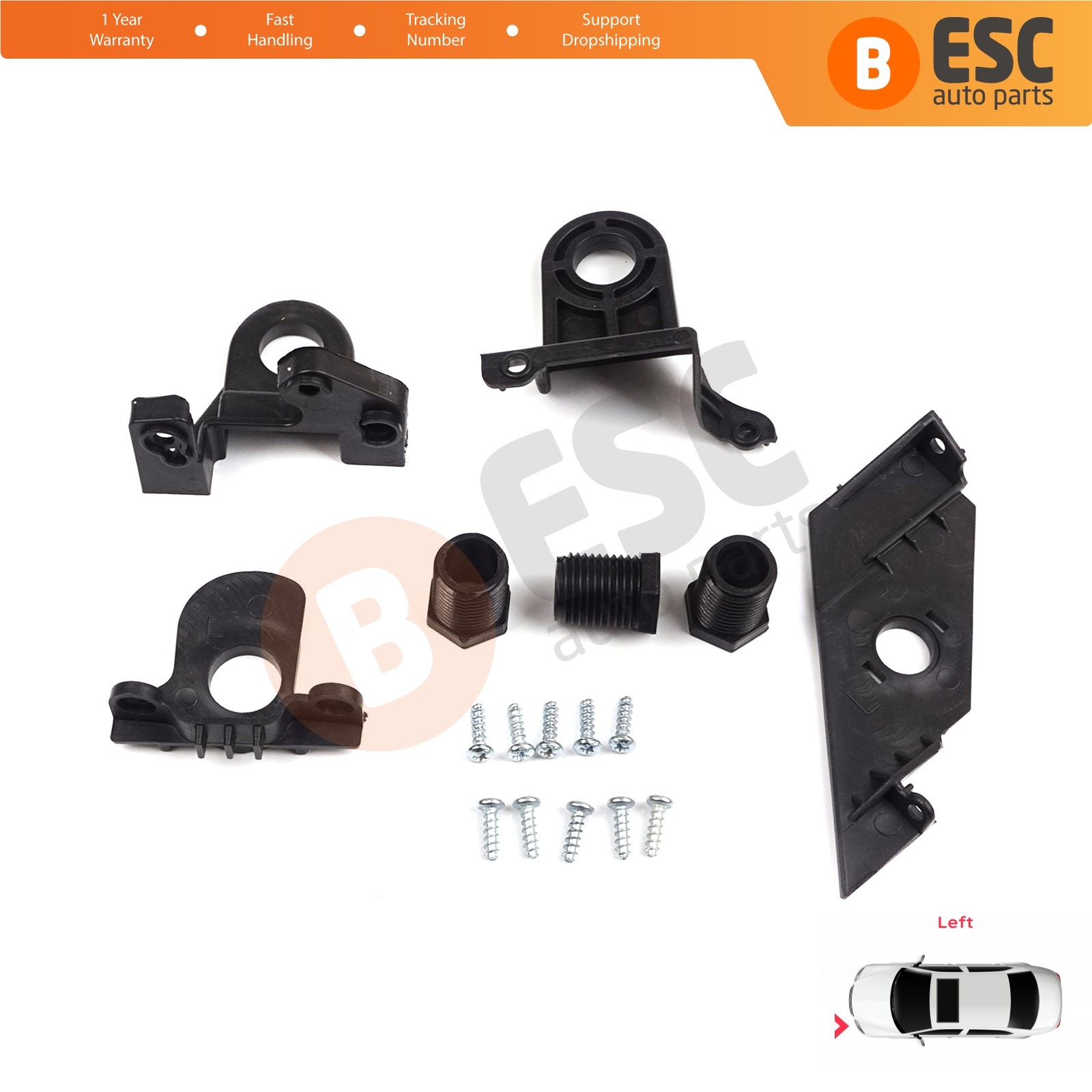 Headlight Repair Brackets Left for VW Passat 3C B7 362 365 2011-2014 3AA998225