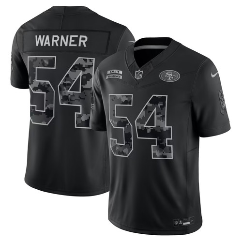 Warner #54San Francisco 49ers 2026 Salute to Service Stitched Limited Jersey
