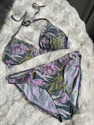 Bikini Damen S M 36/38 Tropisch Bunt