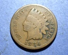 1886 Type 2 Indian Cent  Good
