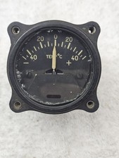 THOMAS A EDISON TEMPERATURE  INDICATOR GAUGE   AIRCRAFT P109