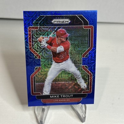 2022 Panini Prizm  Mike Trout Blue Mojo Prizm /199  SP Los Angeles 