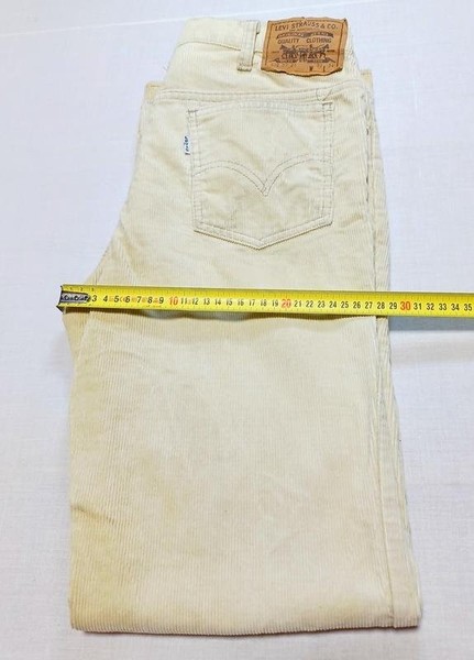Women Levi's Jeans White Velvet 31 / L