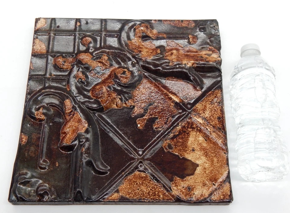 Architectural Salvage Antique Metal Framed Ceiling Tin Olde Goode Things NYC - Image 2 of 4