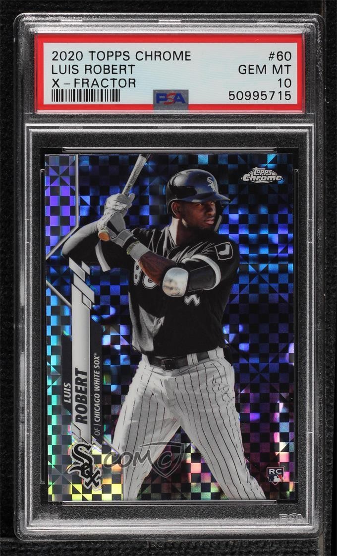 2020 Topps Chrome X-Fractor Luis Robert #60 PSA 10 GEM MT Rookie RC 0i1b