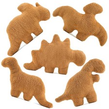 5 Packs Dino Nugget Pillow Plush, Large Dinosaur Chicken Nugget Pillow Stuffe...